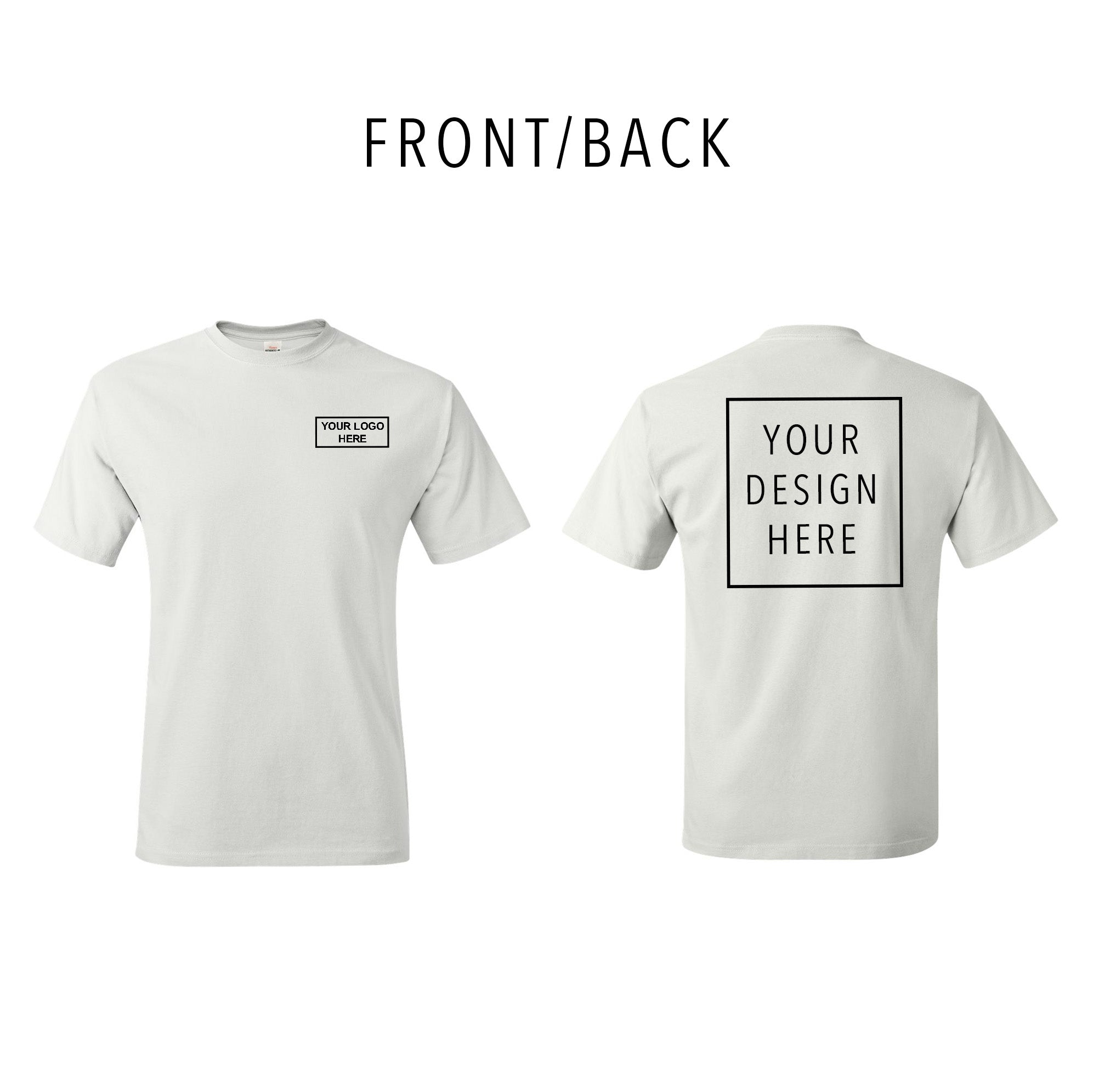 Hanes - Authentic T-Shirt- Front/Back