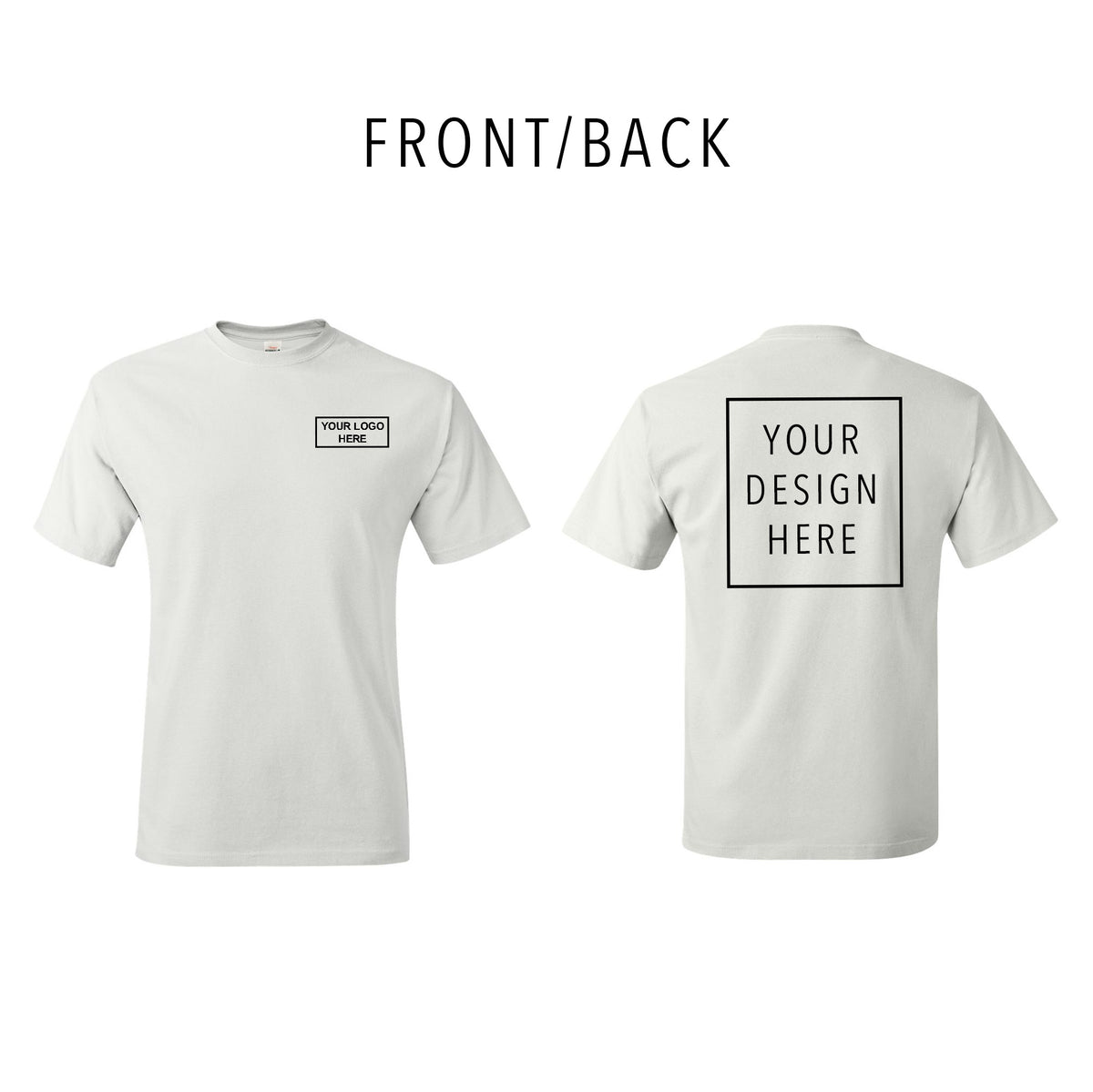 Hanes - Authentic T-Shirt- Front/Back