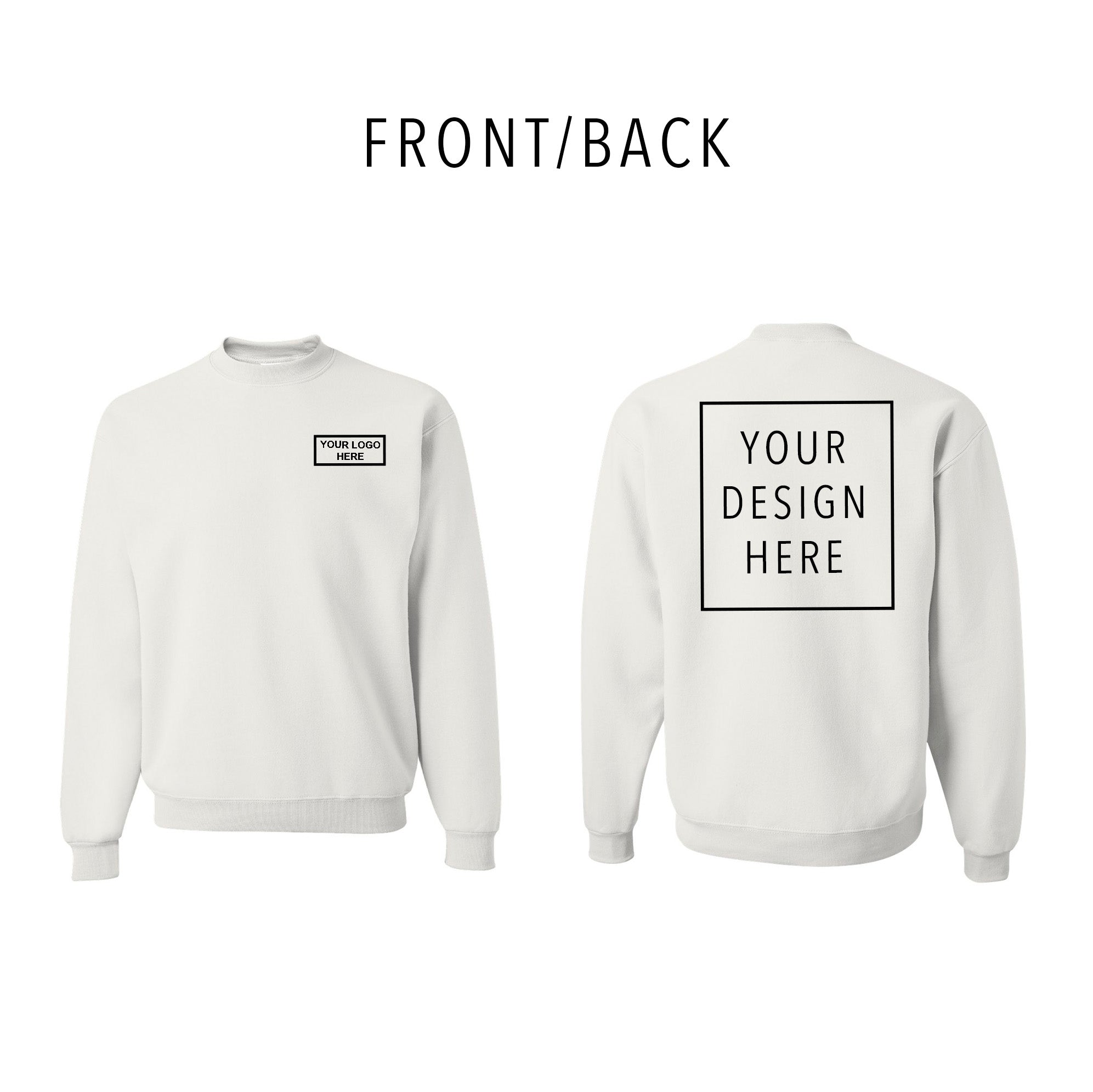 JERZEES - NuBlend® Crewneck Sweatshirt - Front/Back