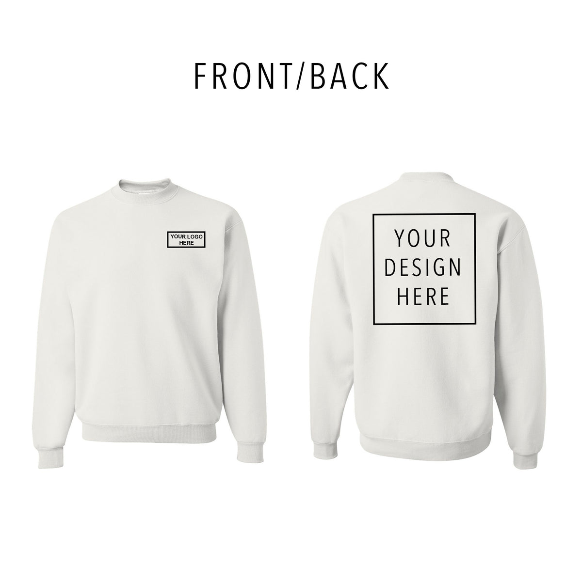 JERZEES - NuBlend® Crewneck Sweatshirt - Front/Back