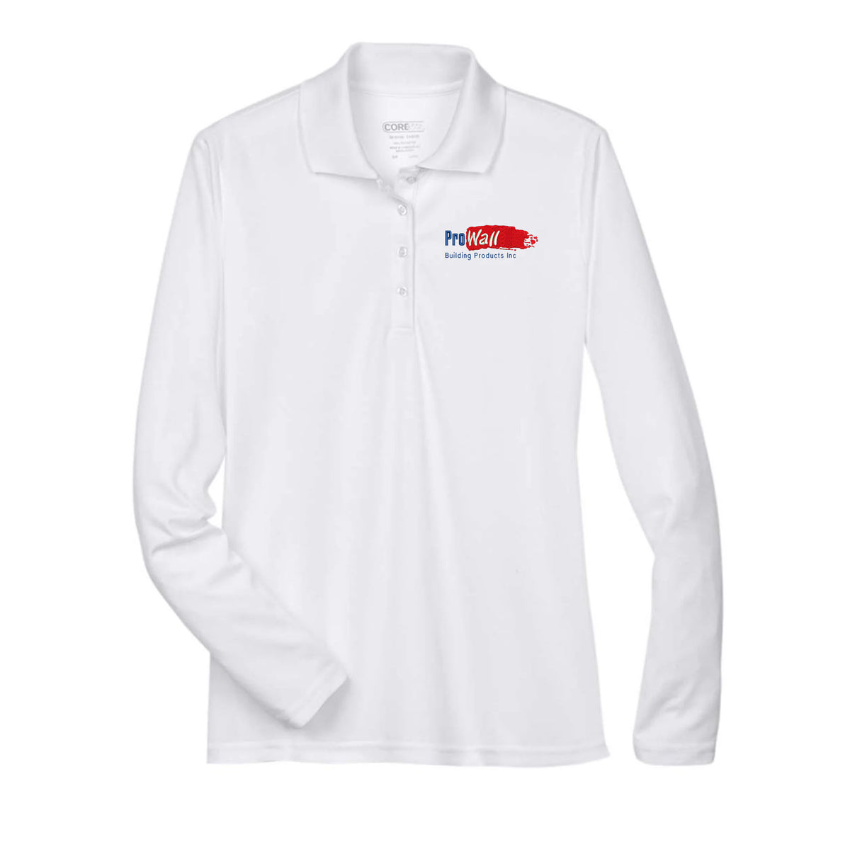 PROWALL - CORE365 Women's Pinnacle Performance Long Sleeve Piqué Polo - 78192