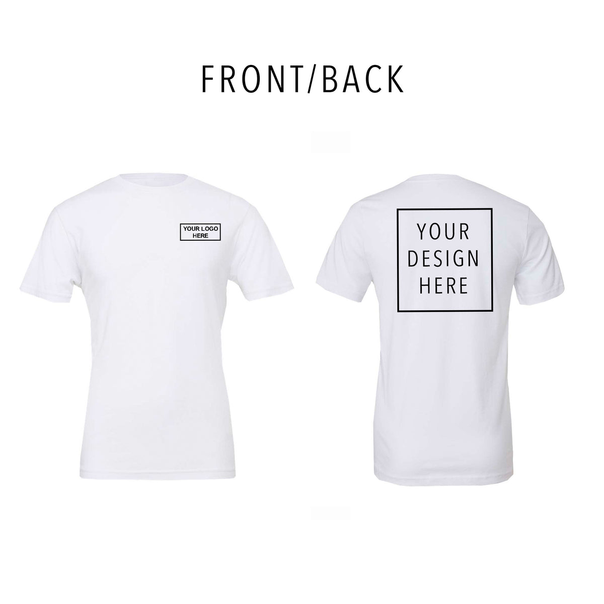 BELLA + CANVAS - Jersey Tee - Front/Back