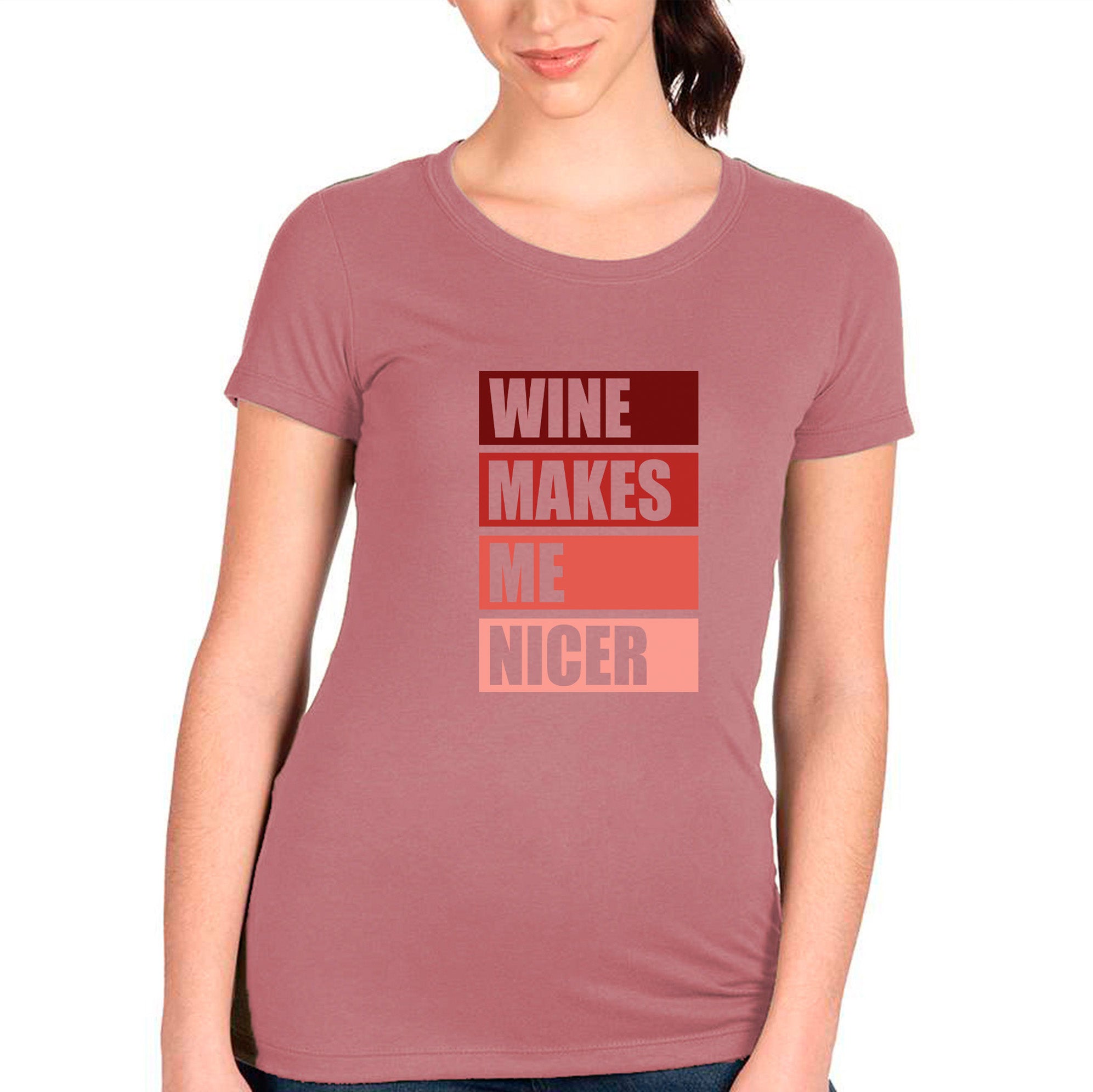 Wine Makes Me Nicer T-shirt