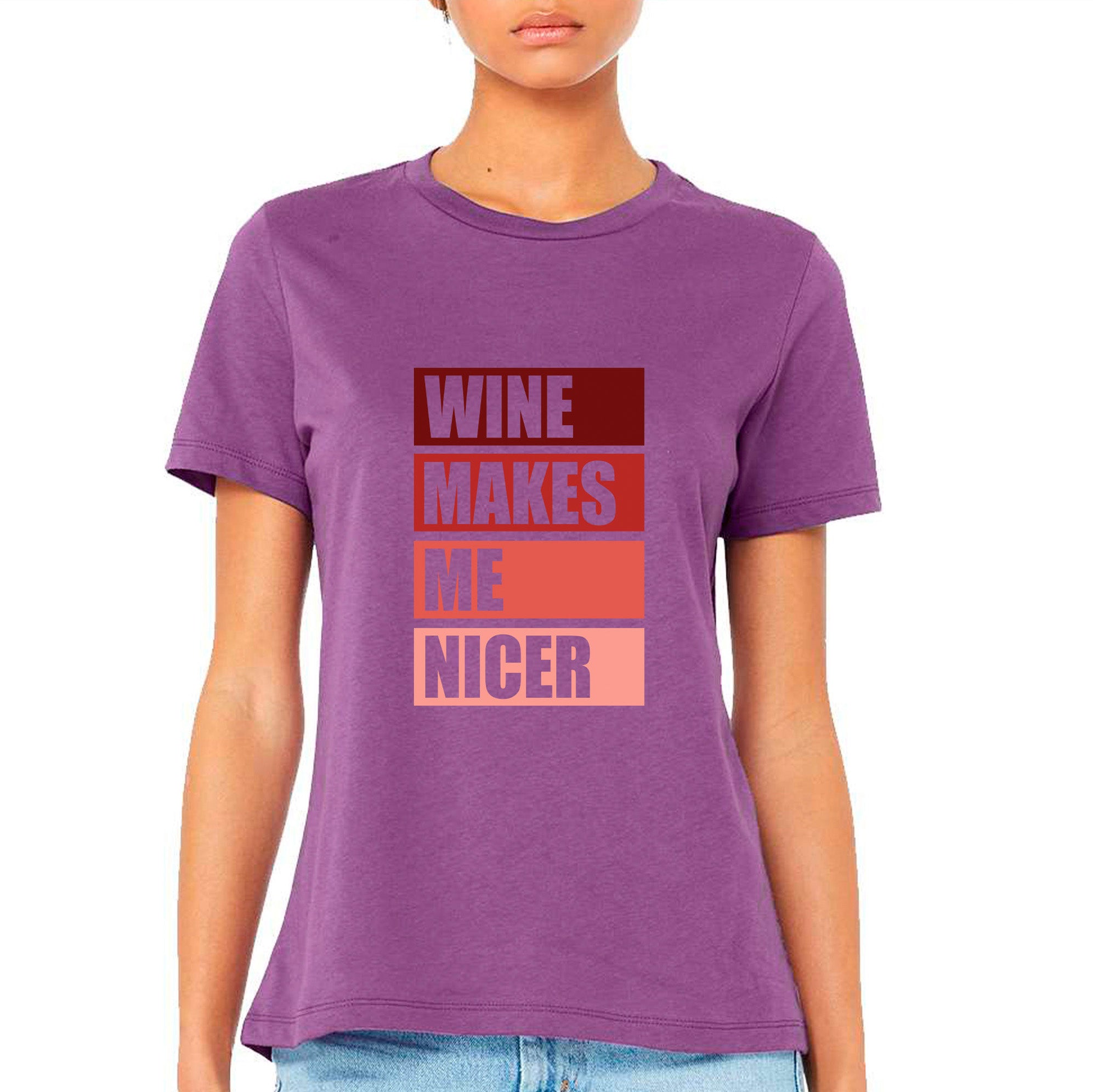 Wine Makes Me Nicer T-shirt
