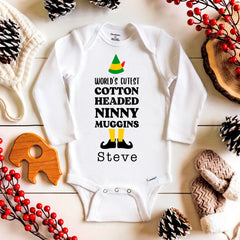 World's Cutest Cotton Headed Ninny Muggins Baby Bodysuit