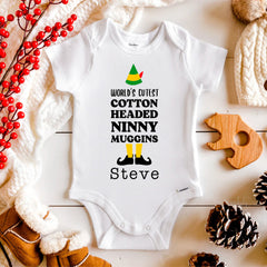 World's Cutest Cotton Headed Ninny Muggins Baby Bodysuit