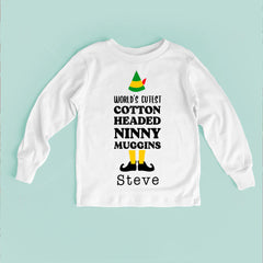 World's Cutest Cotton Headed Ninny Muggins Baby Bodysuit