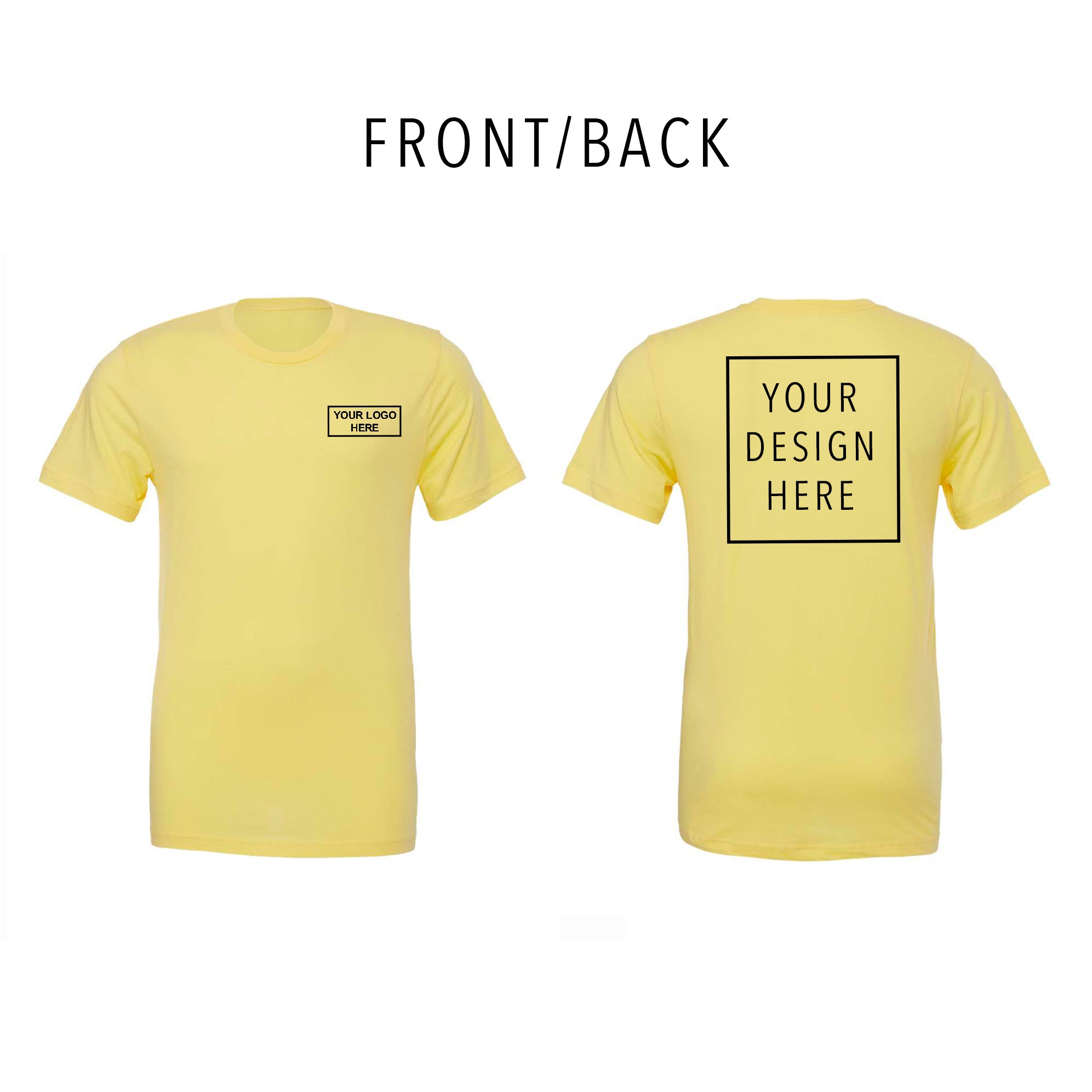 BELLA + CANVAS - Jersey Tee - Front/Back