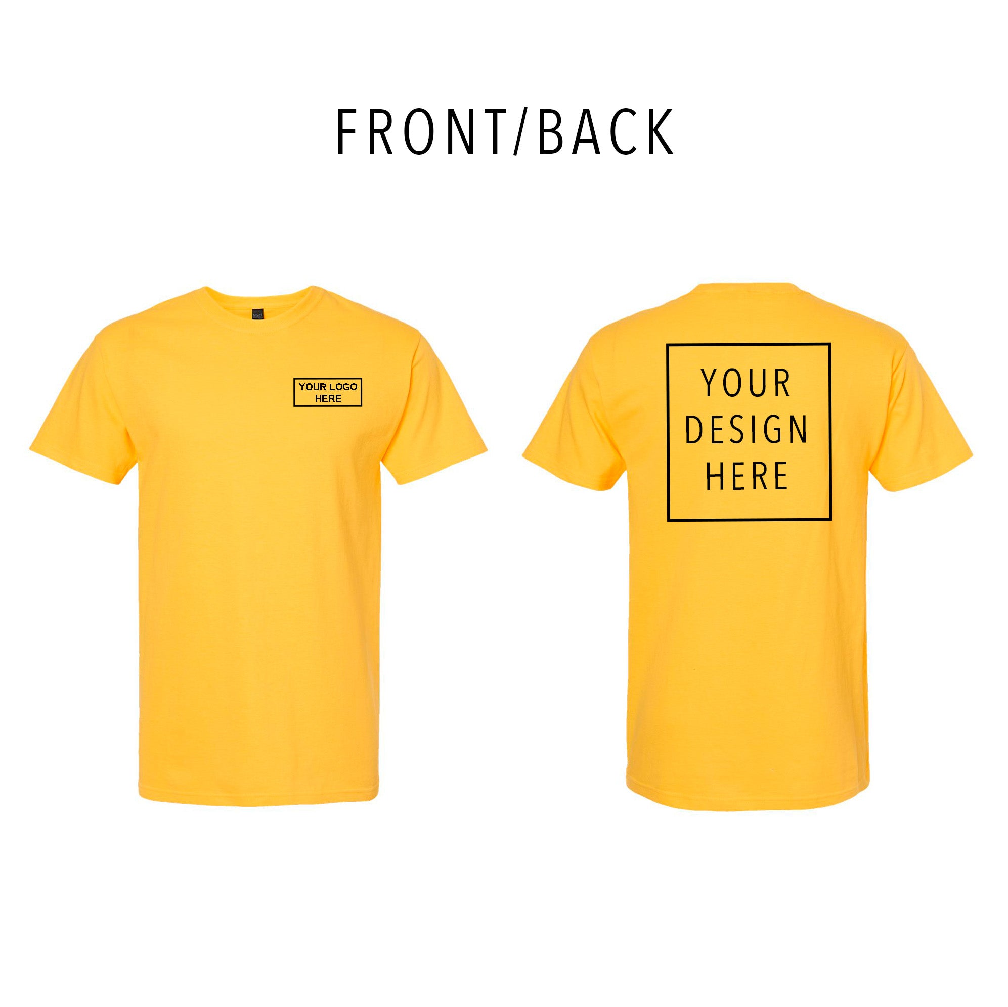 M&O - Gold Soft Touch T-Shirt - Front/Back